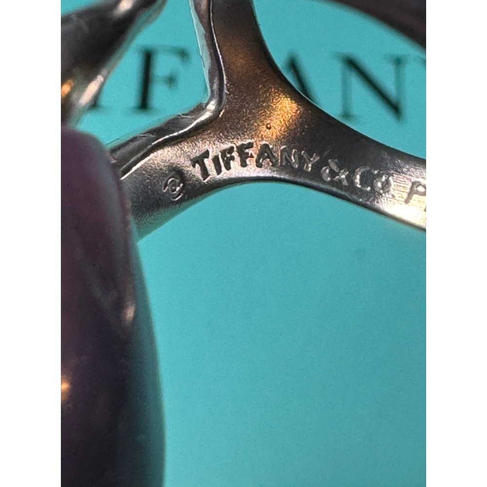 Tiffany & Co Elsa Peretti Open Heart Ring Sterling Silver 925 Size 5.5 US - Picture 3 of 9